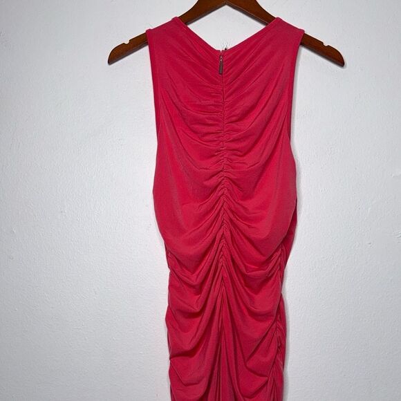 Michael Michael Kors Dress Coral Pink Sleeveless Bodycon Size Large - Picture 6 of 7